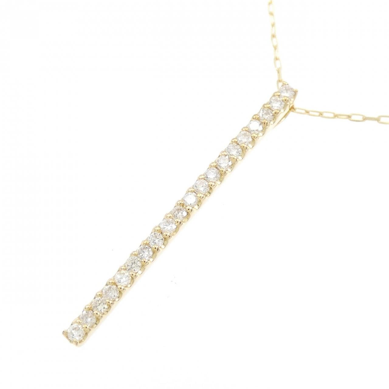 [BRAND NEW] K18YG Diamond necklace 0.10CT