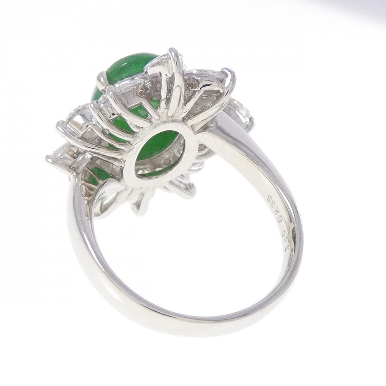 PT900 ヒスイ リング 3.80CT