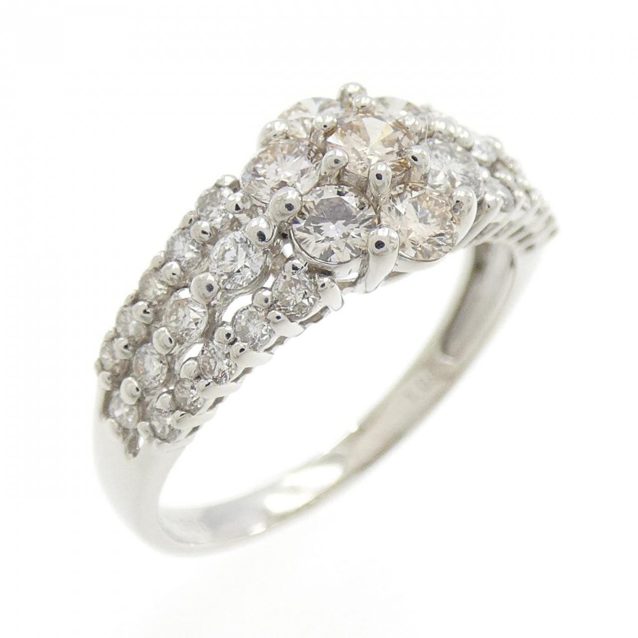 PT花朵鑽石戒指1.00CT