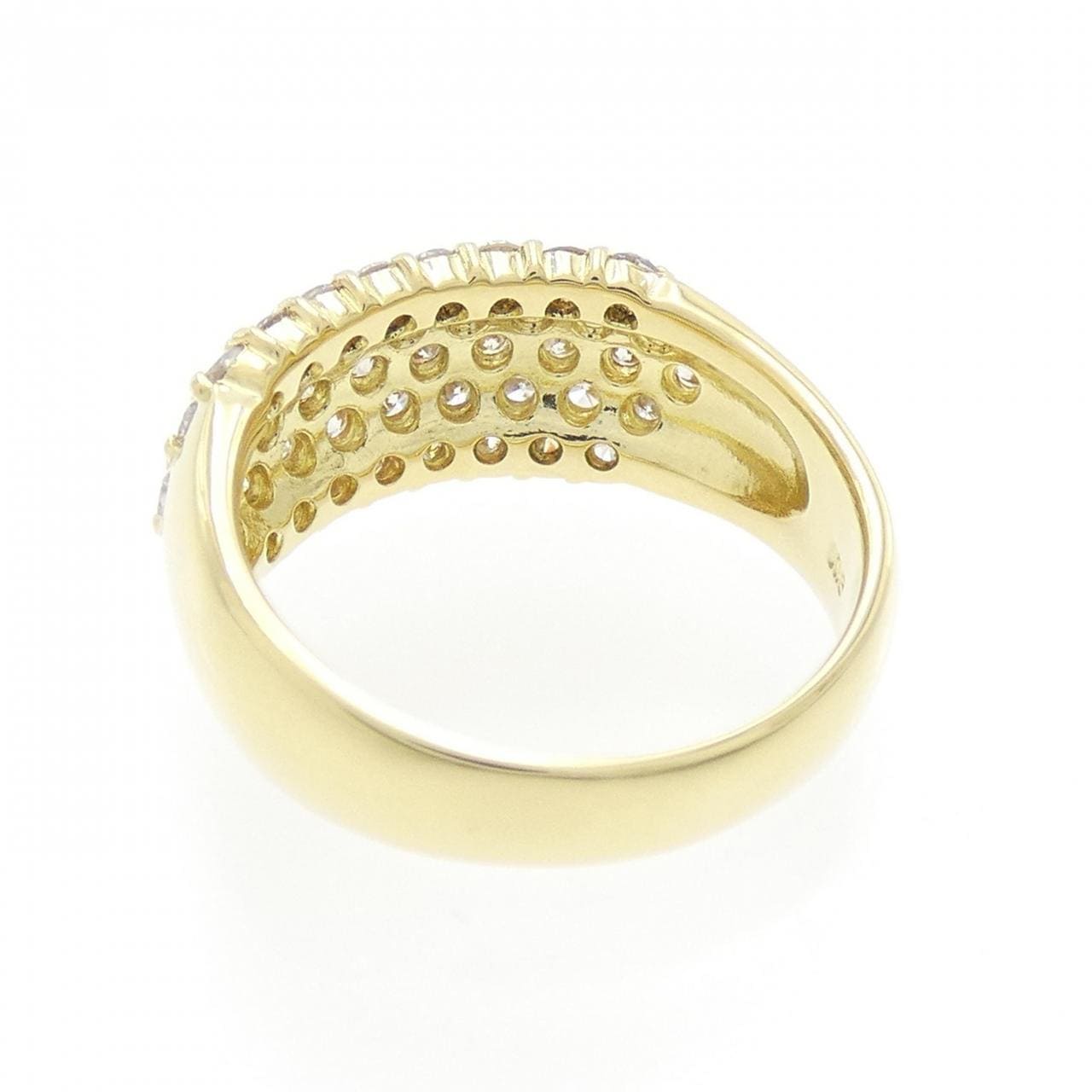 K18YG パヴェ ダイヤモンド リング 1.00CT