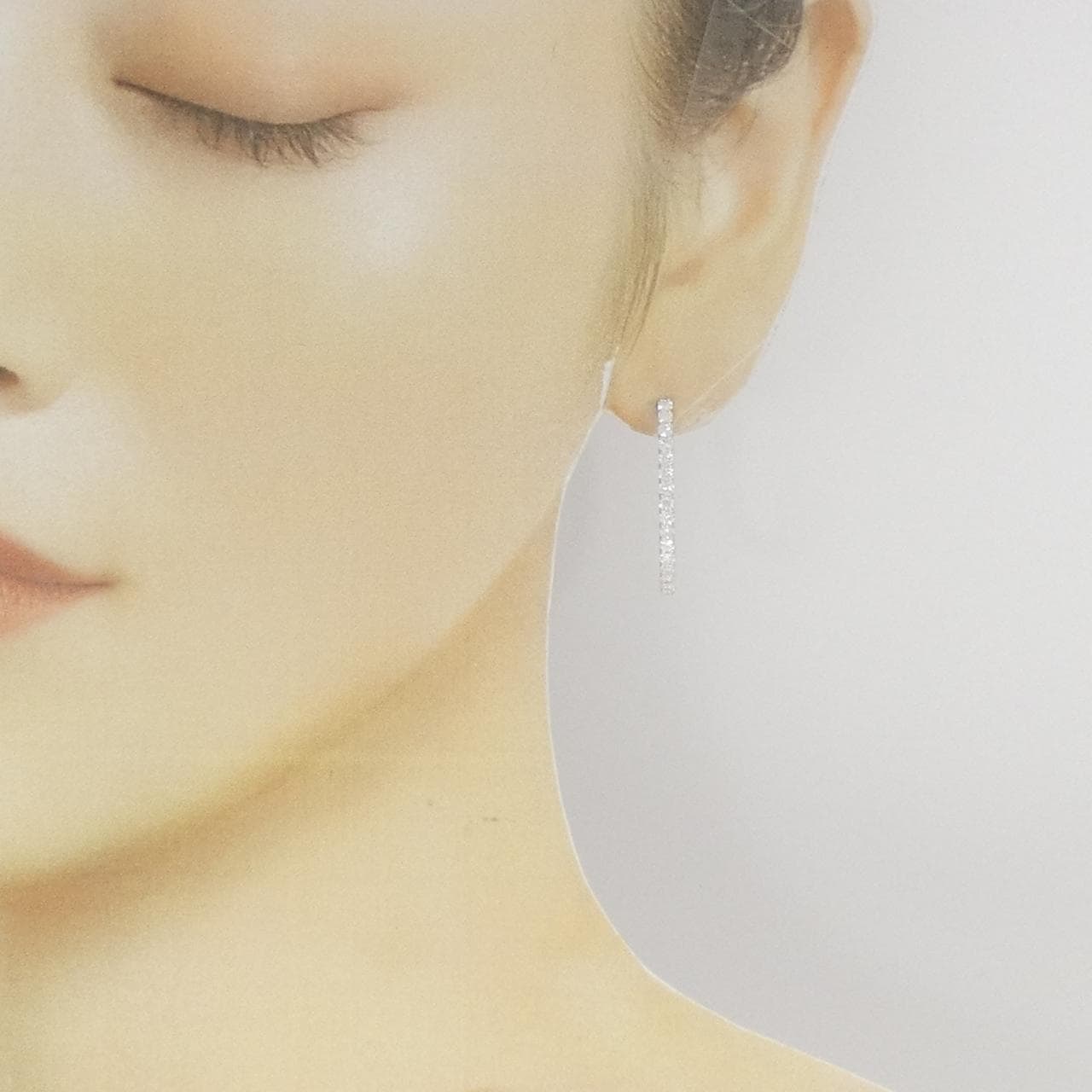【新品】PT ダイヤモンド ピアス 1.602CT