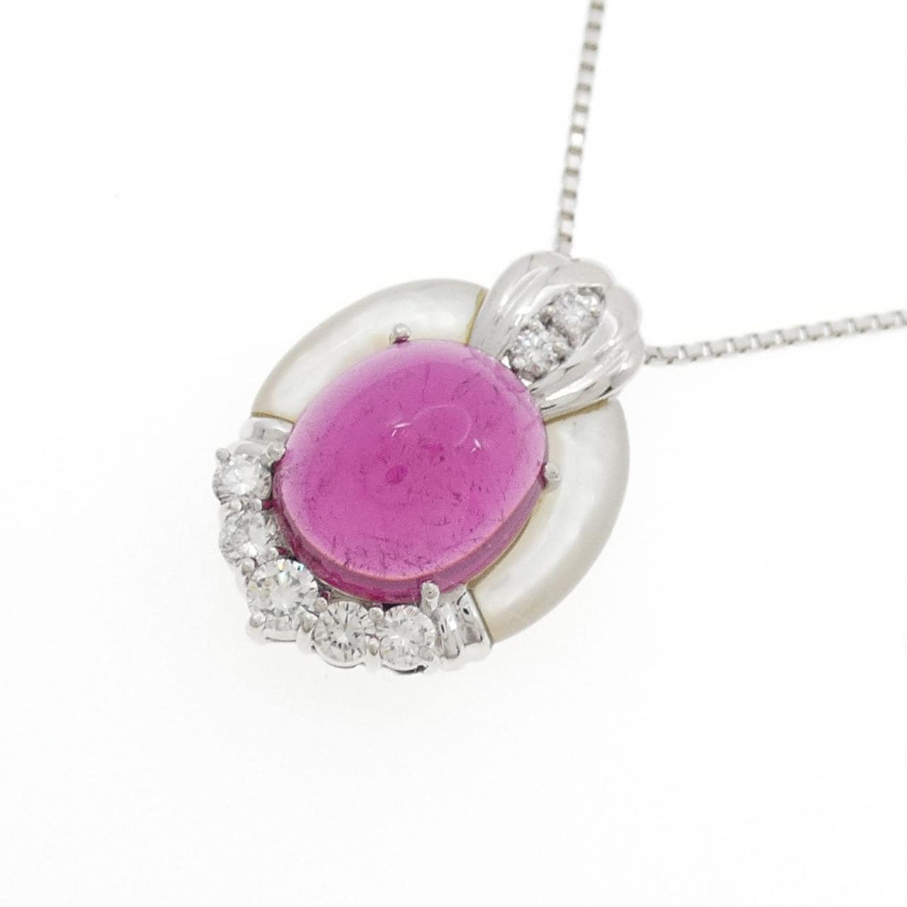 PT900/PT850 カラーストーン ネックレス