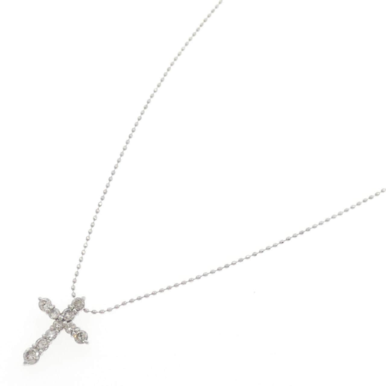 PT900/PT850 クロス ダイヤモンド ネックレス 0.50CT