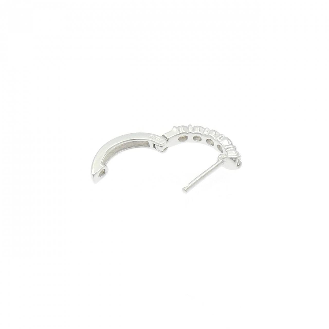 K18WG ダイヤモンド ピアス 0.15CT 片耳