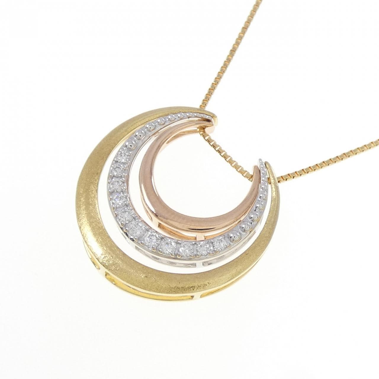 ジーエスティービー ダイヤモンド ネックレス 0.12CT