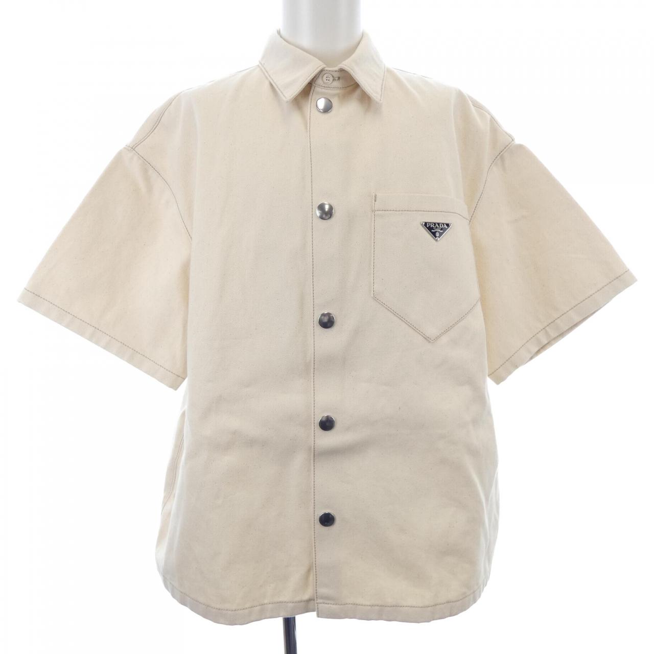 プラダ PRADA トライアングルロゴ GEC067 S212 12C0 S／Sシャツ