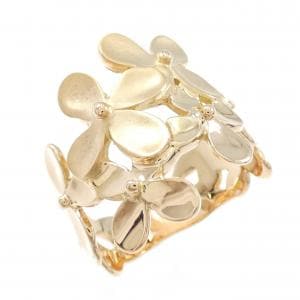 K18PG フラワー リング