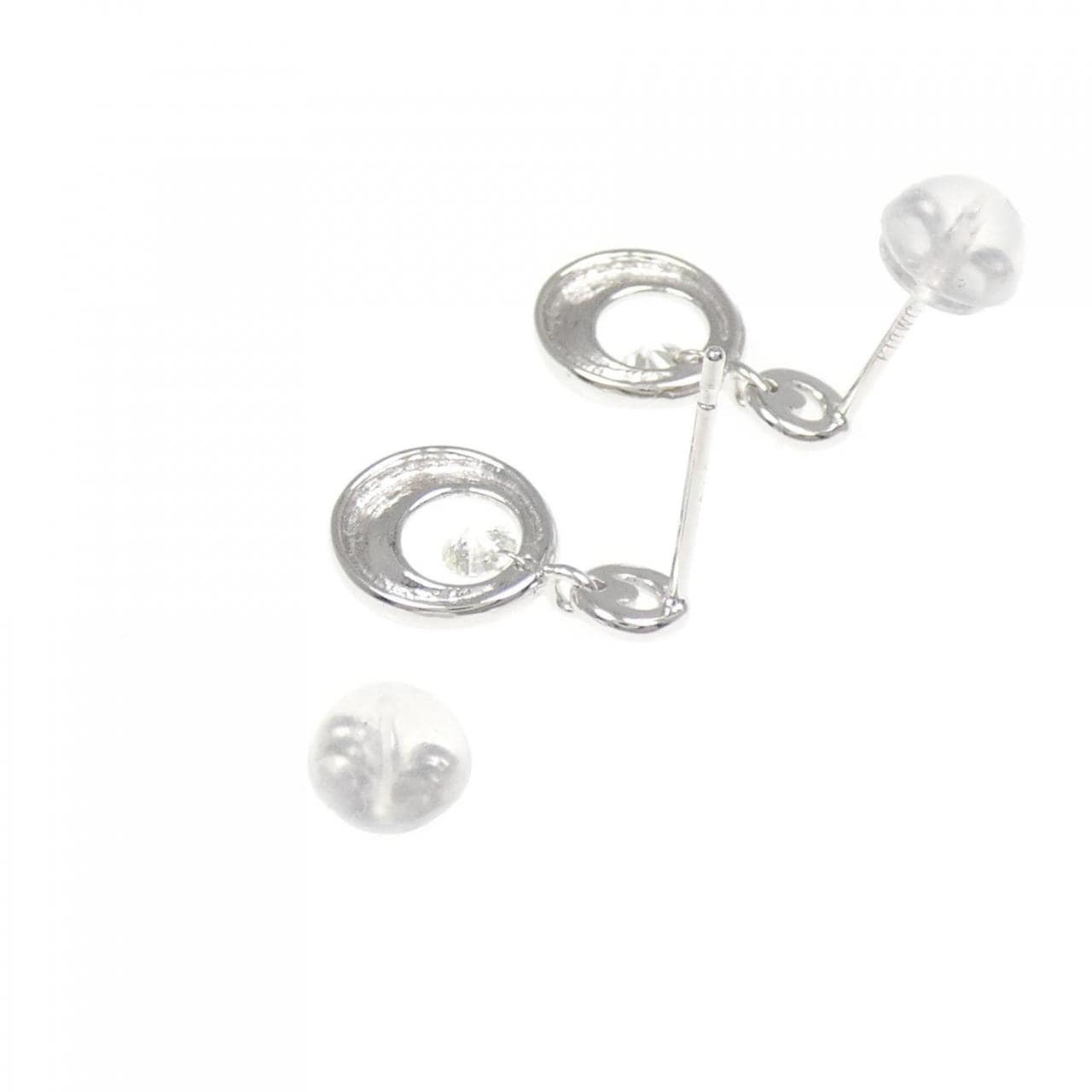 K18WG ダイヤモンド ピアス 0.20CT