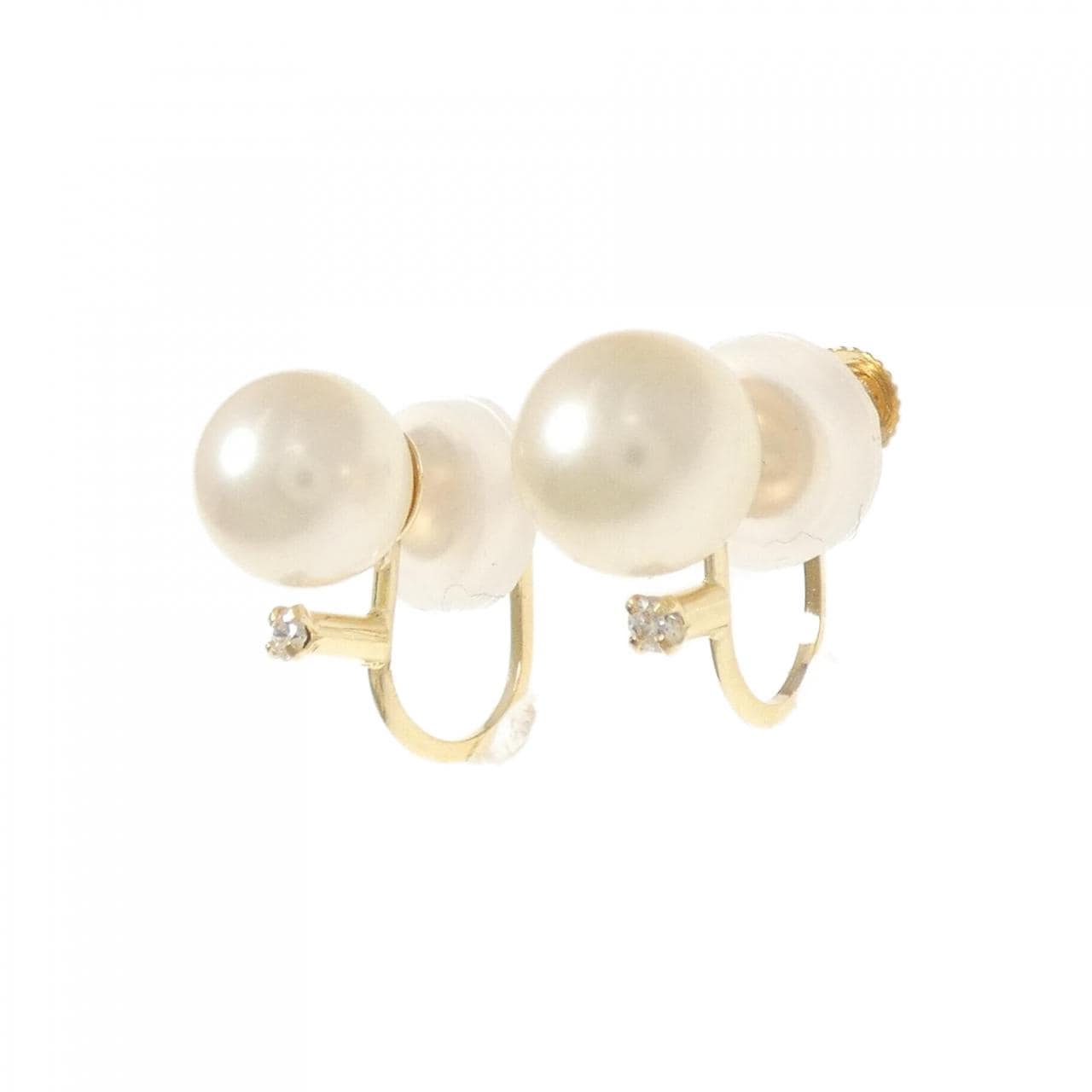 K18YG アコヤパール イヤリング 7.3mm