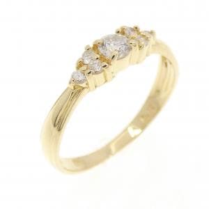 K18YG ダイヤモンド リング 0.19CT