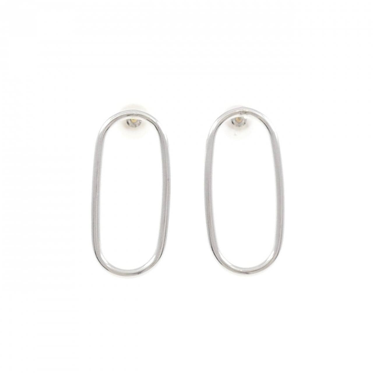 【新品】PT900/K18WG/PT850 アコヤパール ピアス 7.5mm