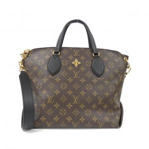 LOUIS VUITTON Monogram Flower 拉鍊托特包 MM M44347 包款