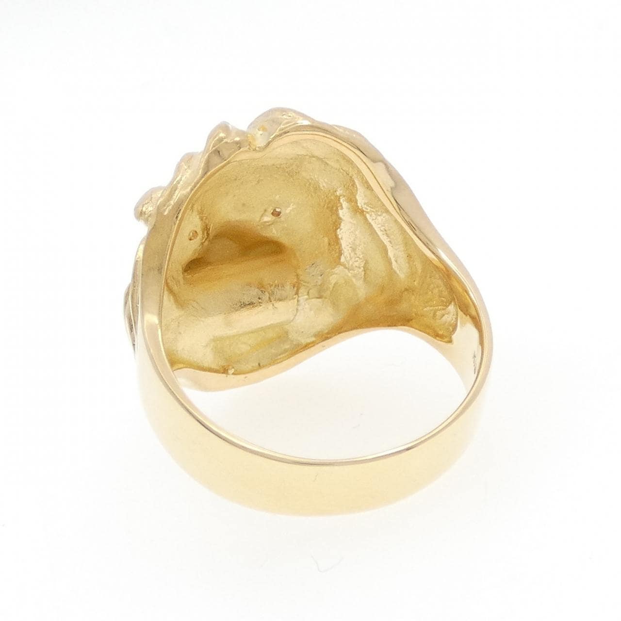 K18YG 狮子钻石戒指 0.27克拉