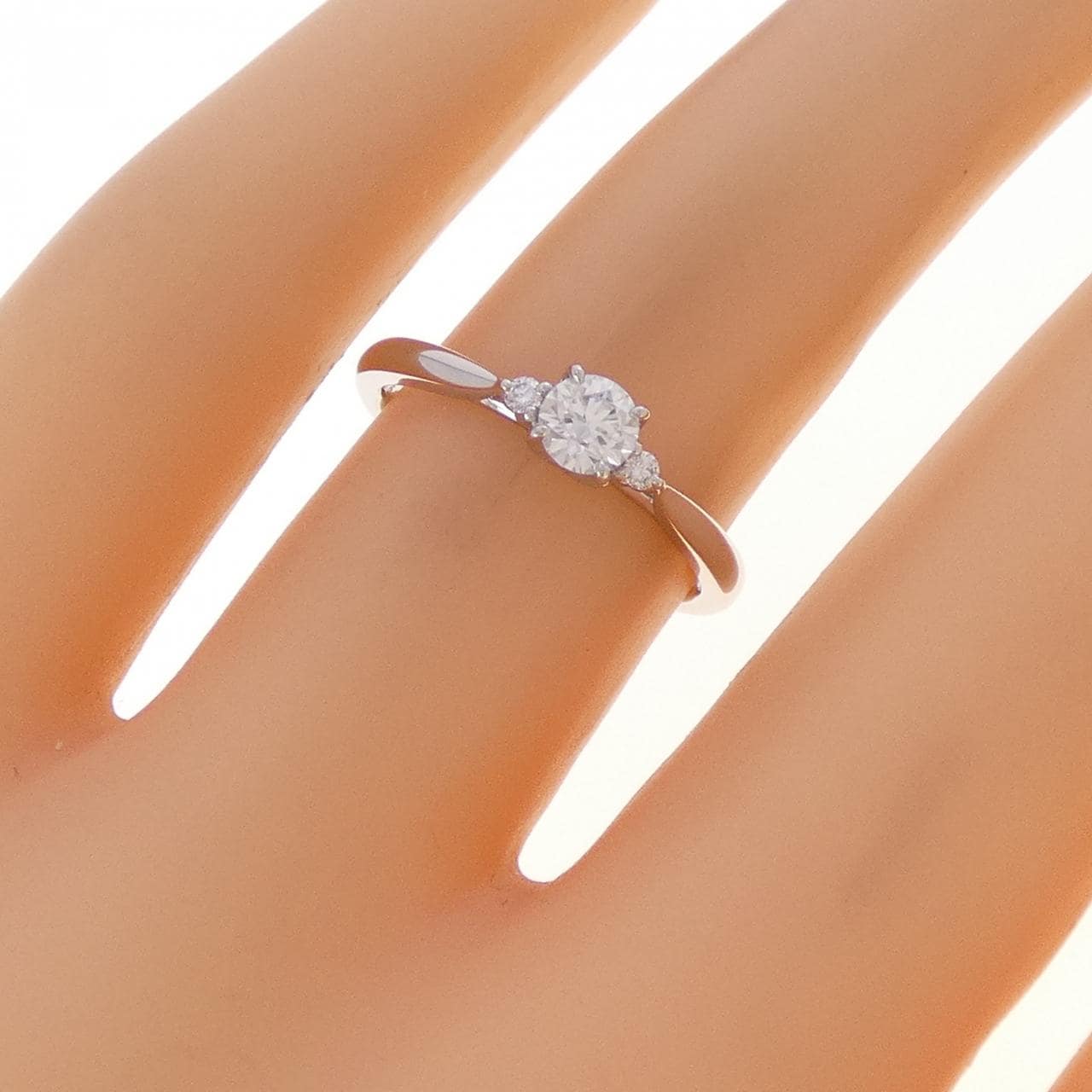 ニワカ ダイヤモンド リング 0.223CT E VS1 3EXT H＆C