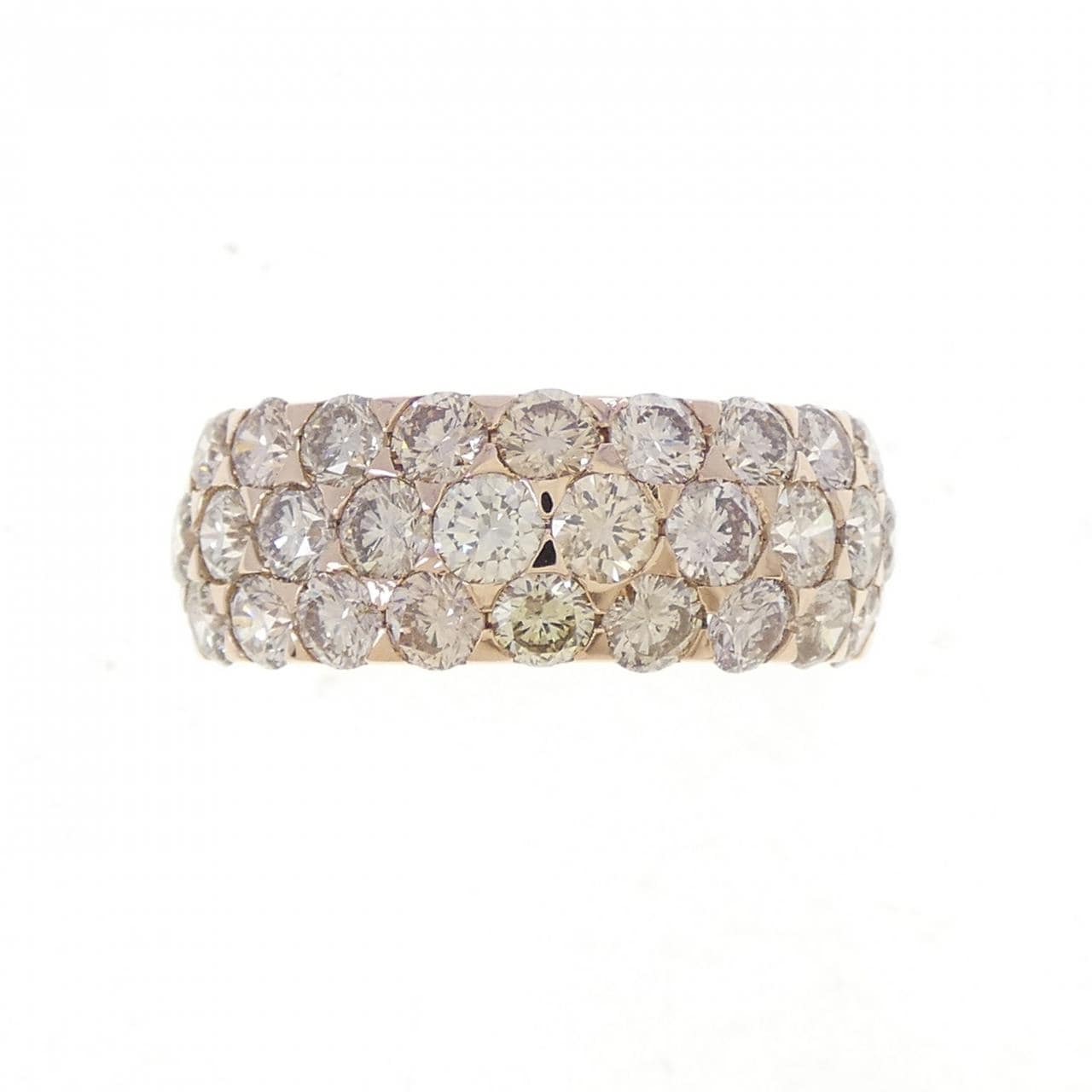 K18PG ダイヤモンド リング 2.50CT