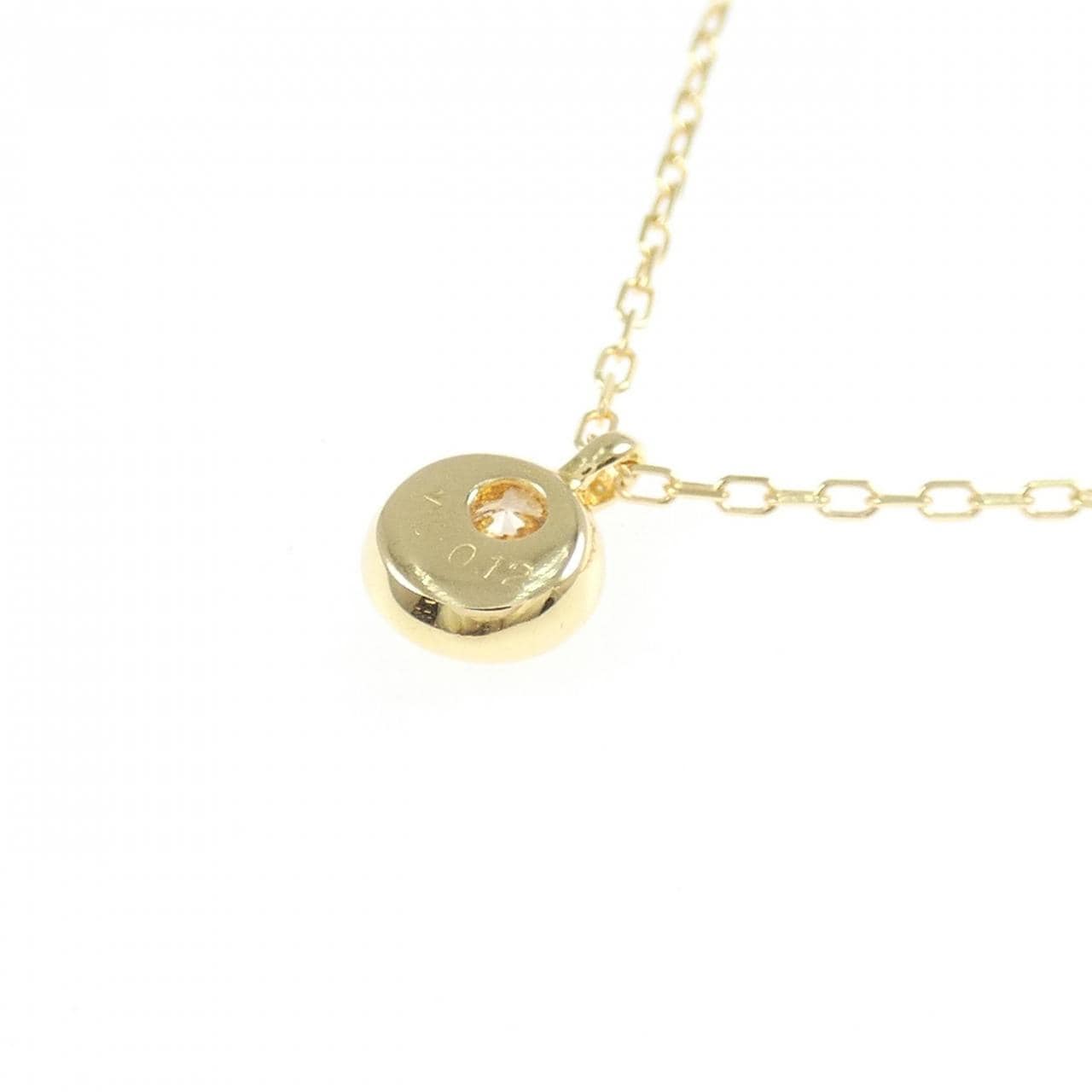 K18YG ダイヤモンド ネックレス 0.12CT