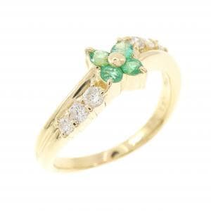 K18YG エメラルド リング 0.23CT