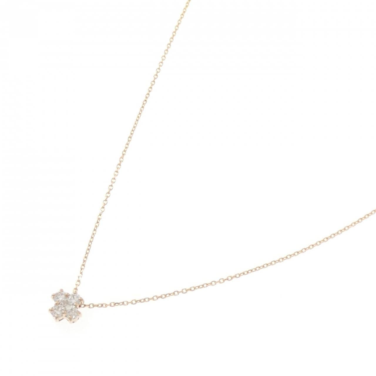 K18PG ダイヤモンド ネックレス 0.20CT