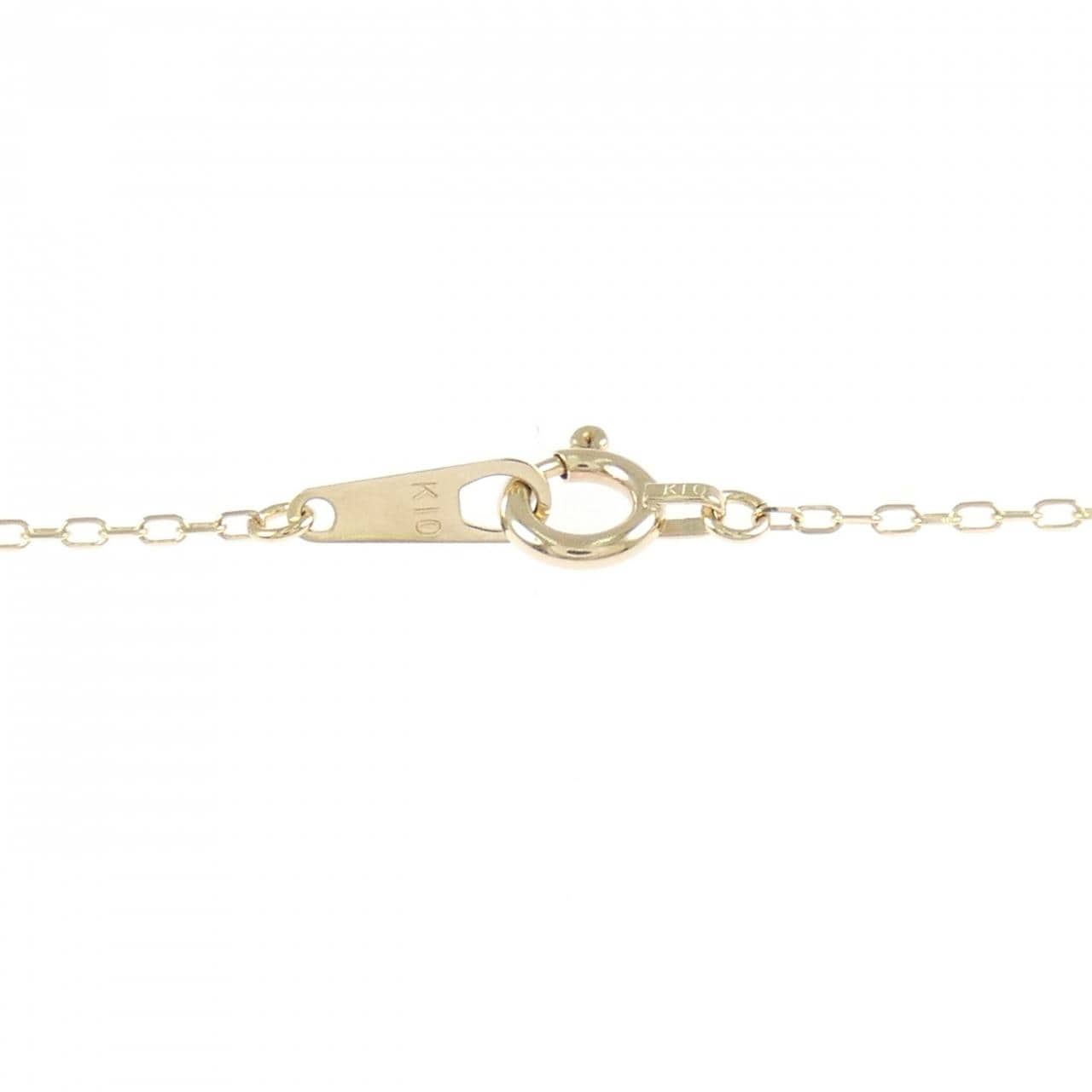 K10YG ハート ダイヤモンド ネックレス 0.10CT
