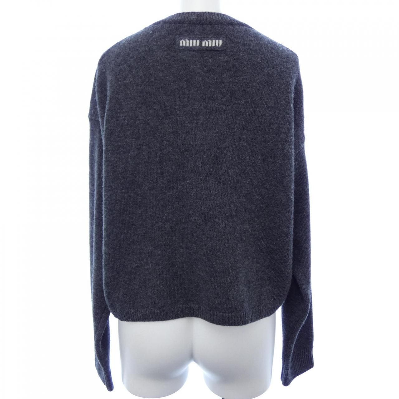 ミュウミュウ MIU MIU MIU MIU ロゴ DNA02T SOOO 13WS カーディガン