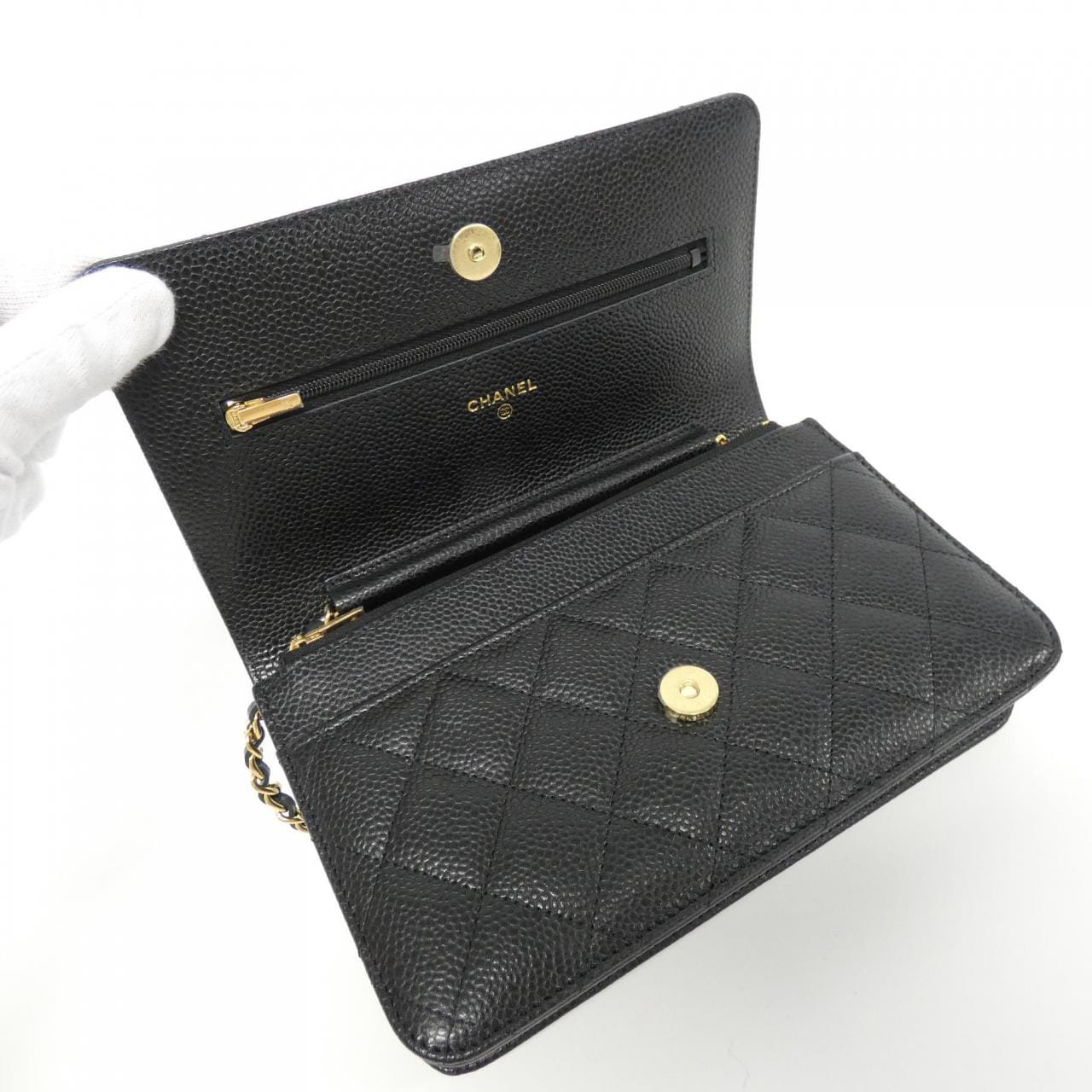 [Unused items] CHANEL Timeless Classic Line AP0250 Chain Wallet