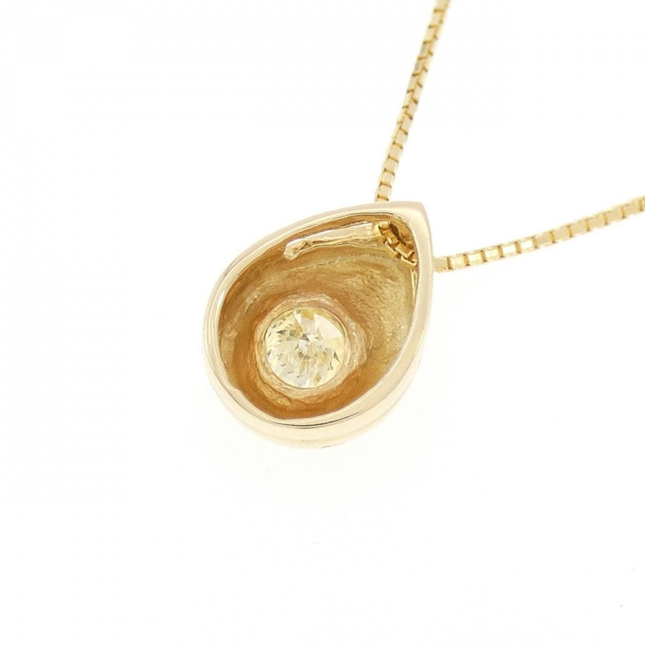 K18YG ダイヤモンド ネックレス 0.20CT