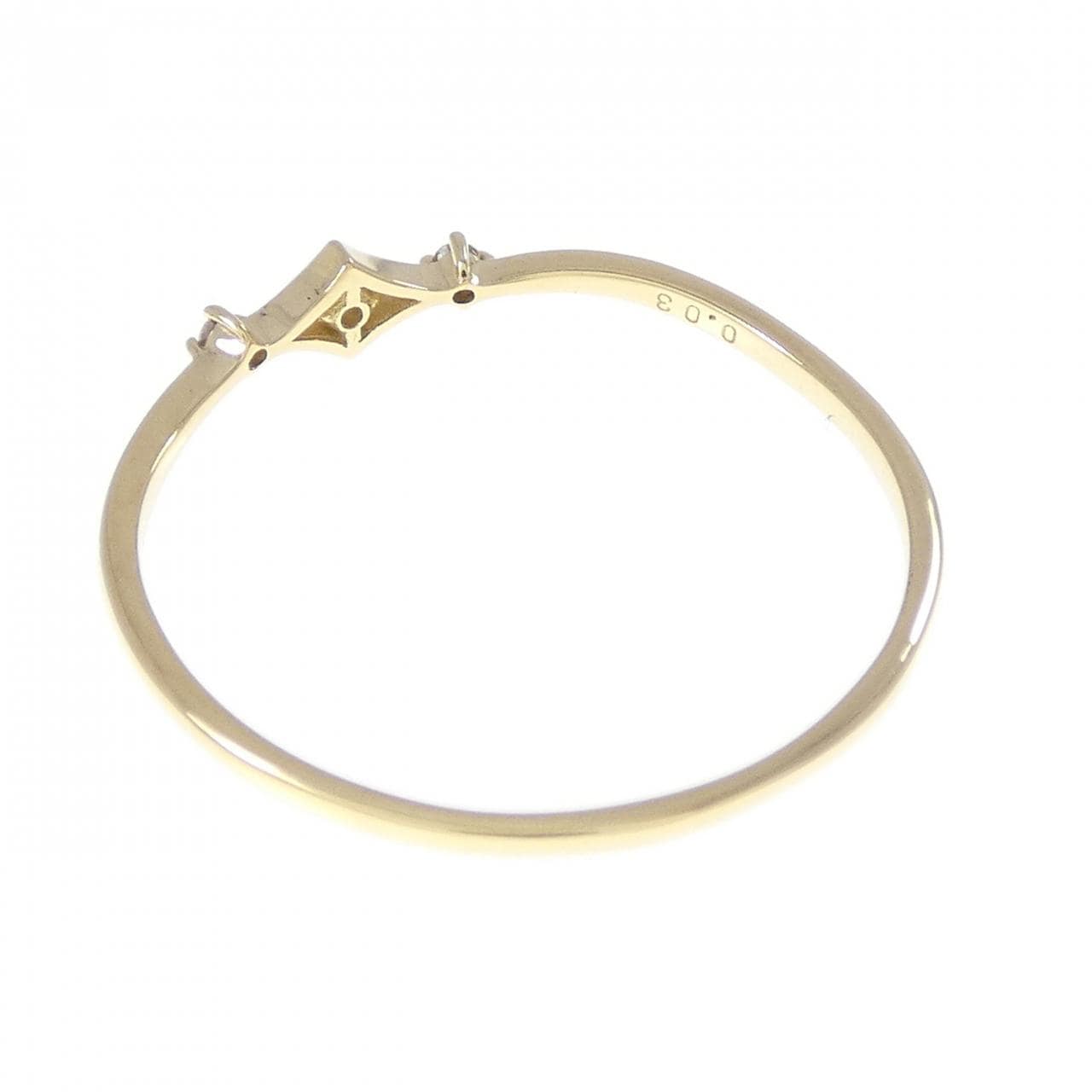 K18YG ダイヤモンド リング 0.03CT