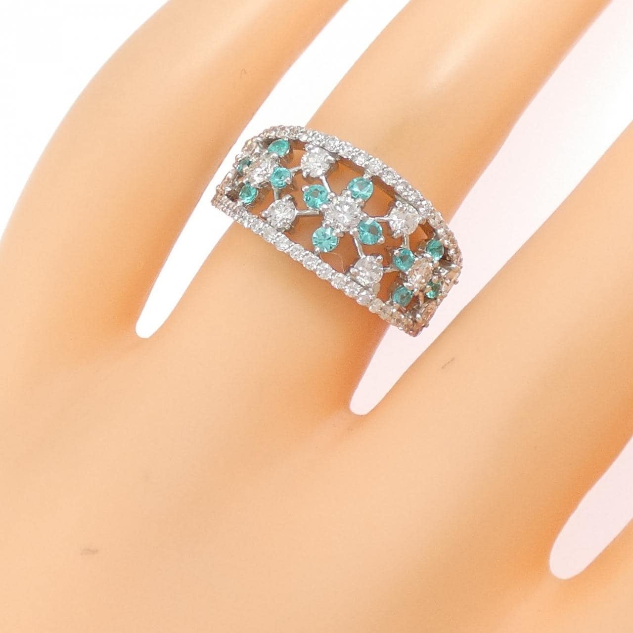 PT900 パライバトルマリン リング 0.24CT