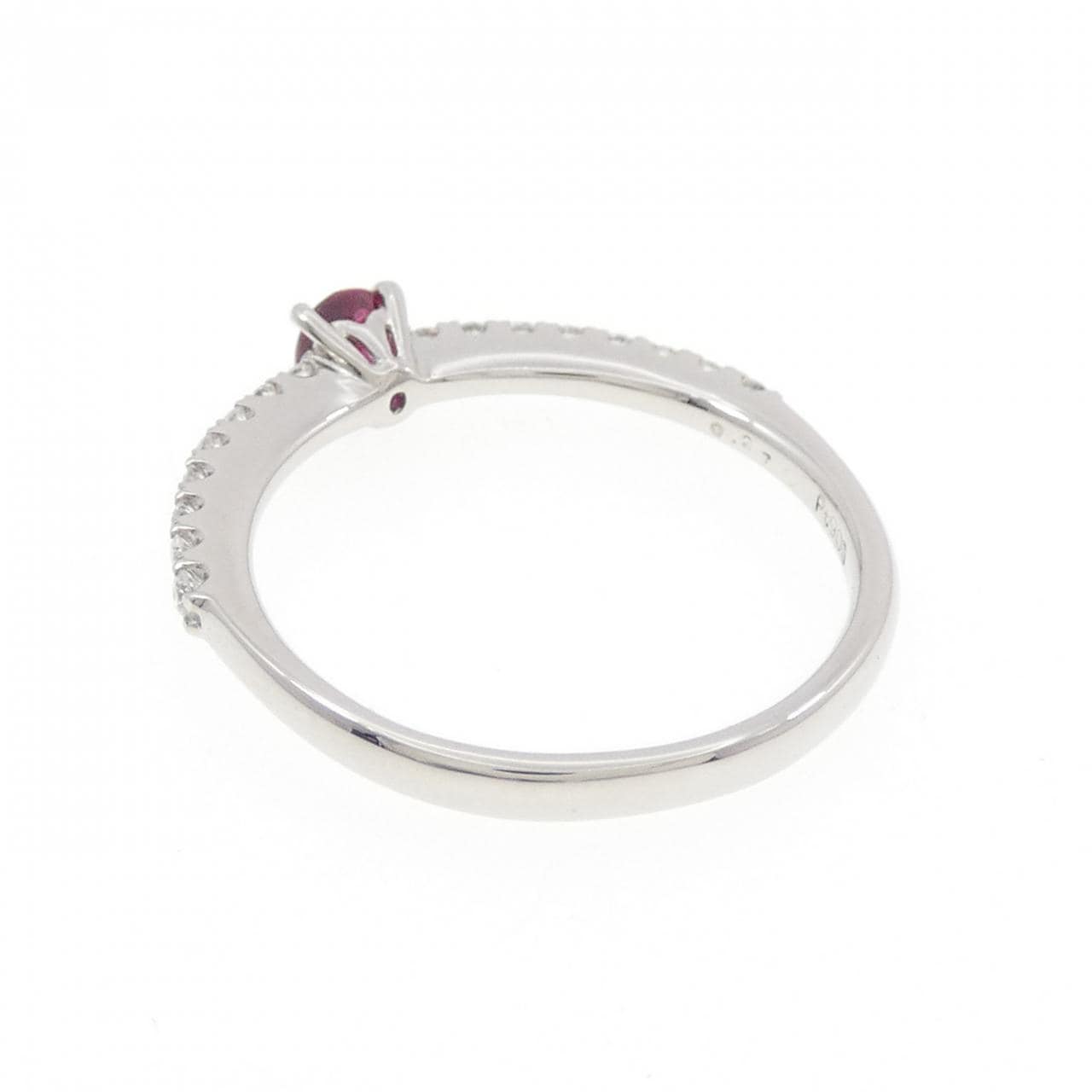 PT900 ルビー リング 0.27CT