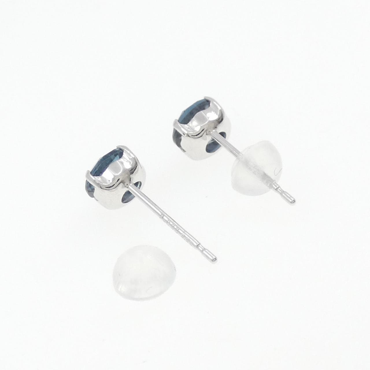 【新品】PT900 ブルートパーズ ピアス 1.00CT