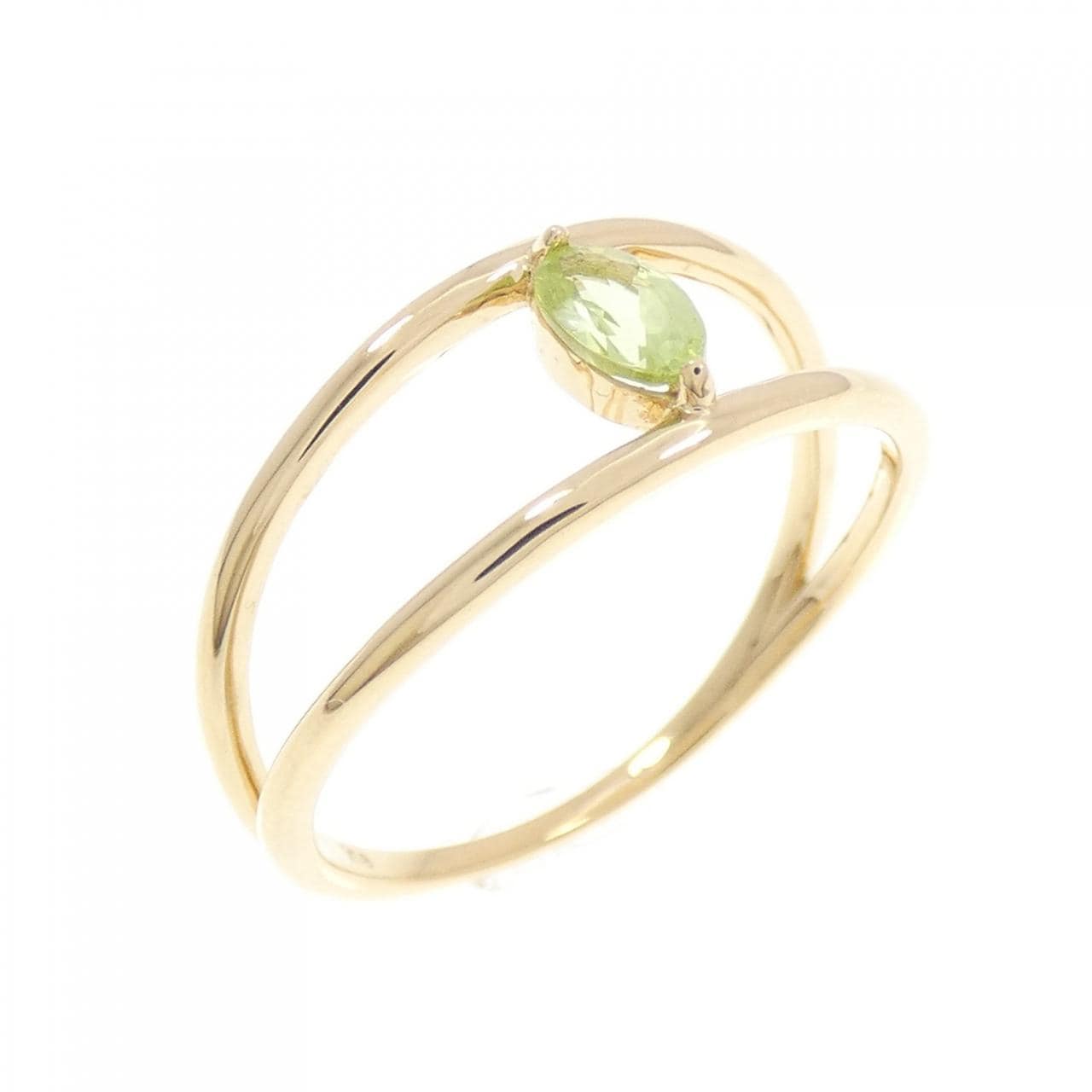 【新品】K18YG ペリドット リング