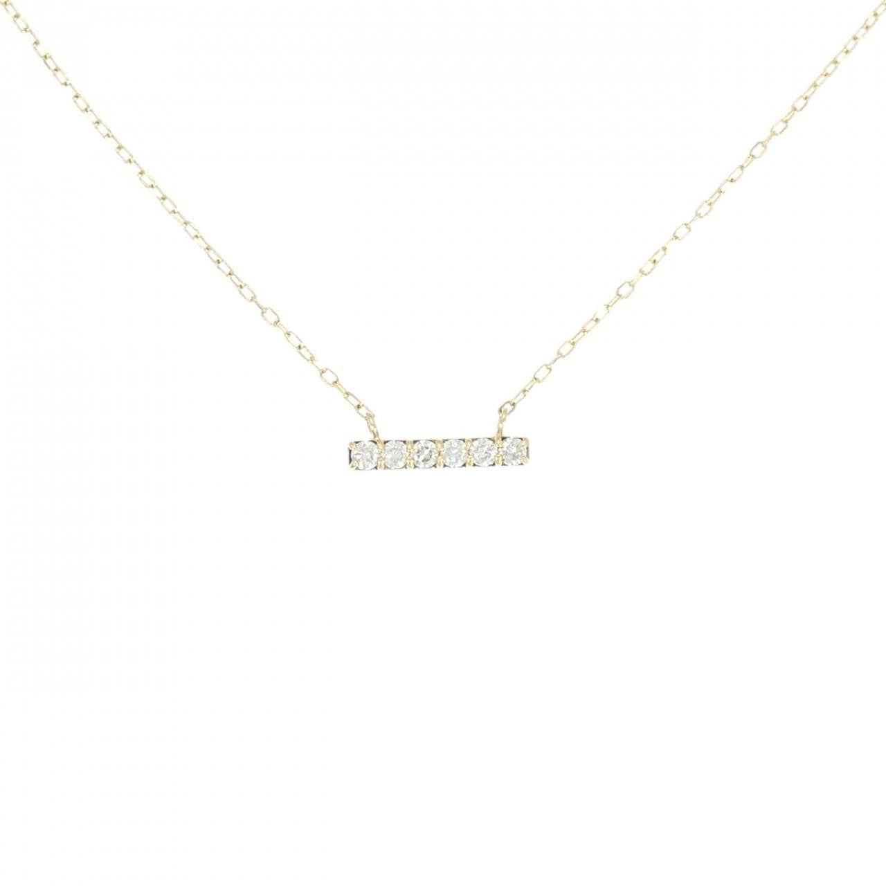K18YG ダイヤモンド ネックレス 0.10CT