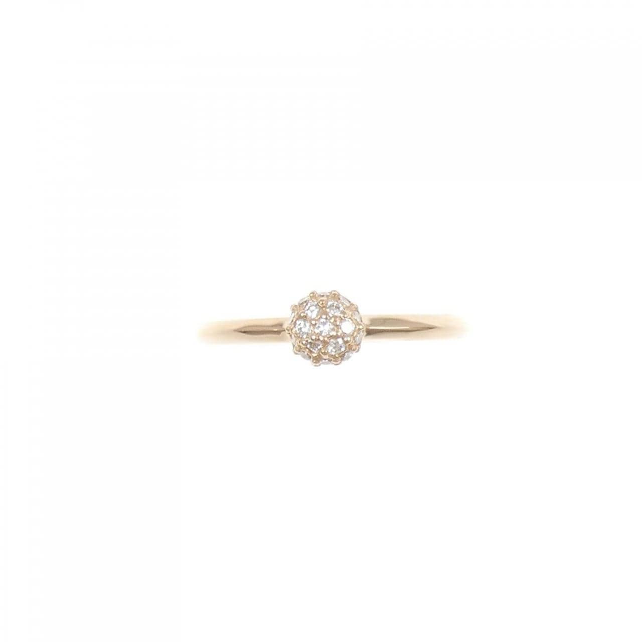 K18PG ダイヤモンド リング 0.14CT