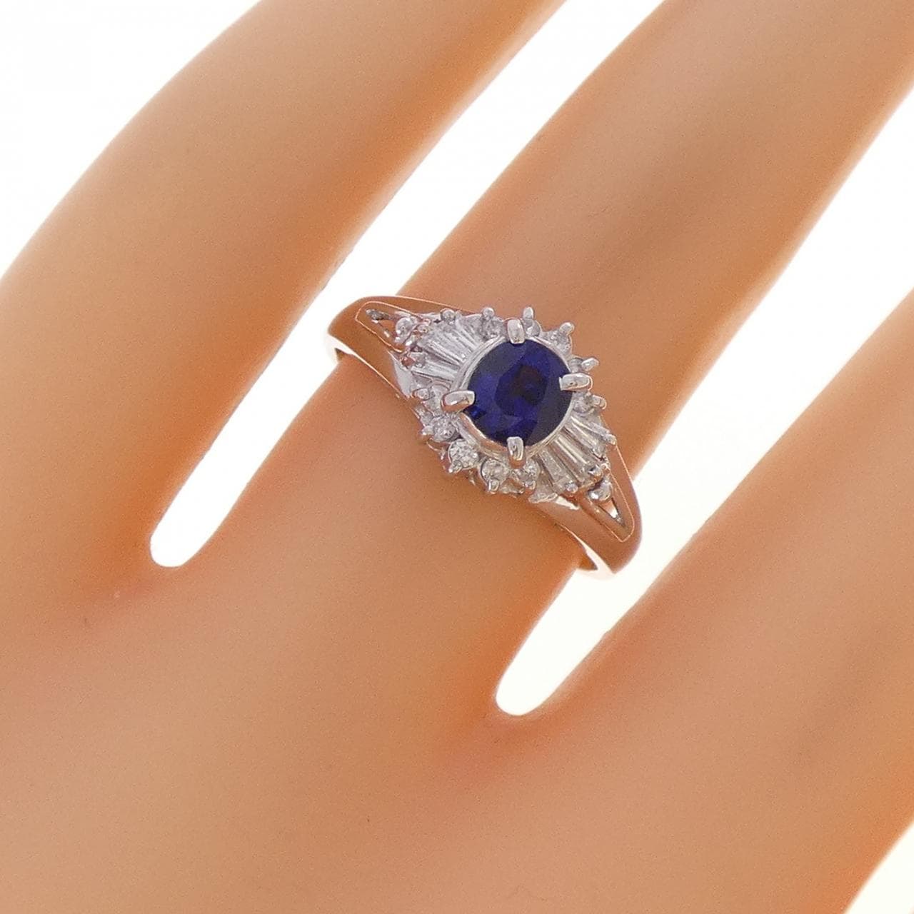 PT900 サファイヤ リング 0.54CT