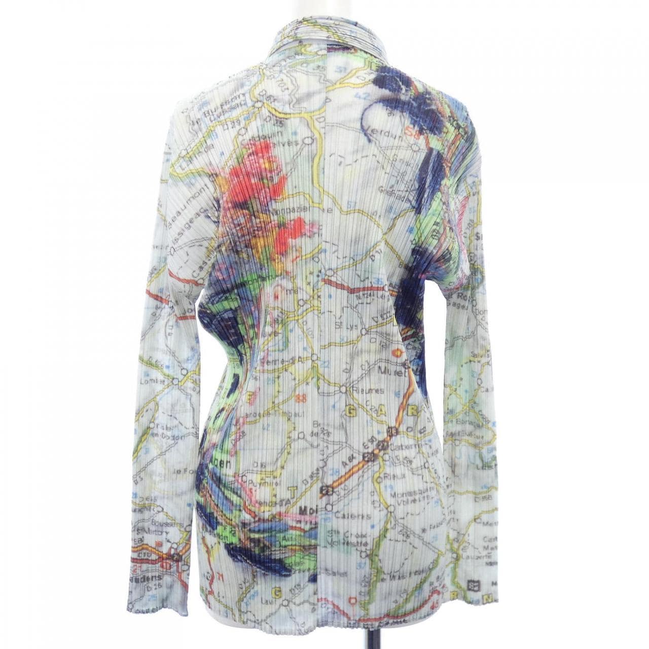 プリーツプリーズ PLEATS PLEASE WORLD MAP 世界地図 PP51-JJ803 7559115 シャツ