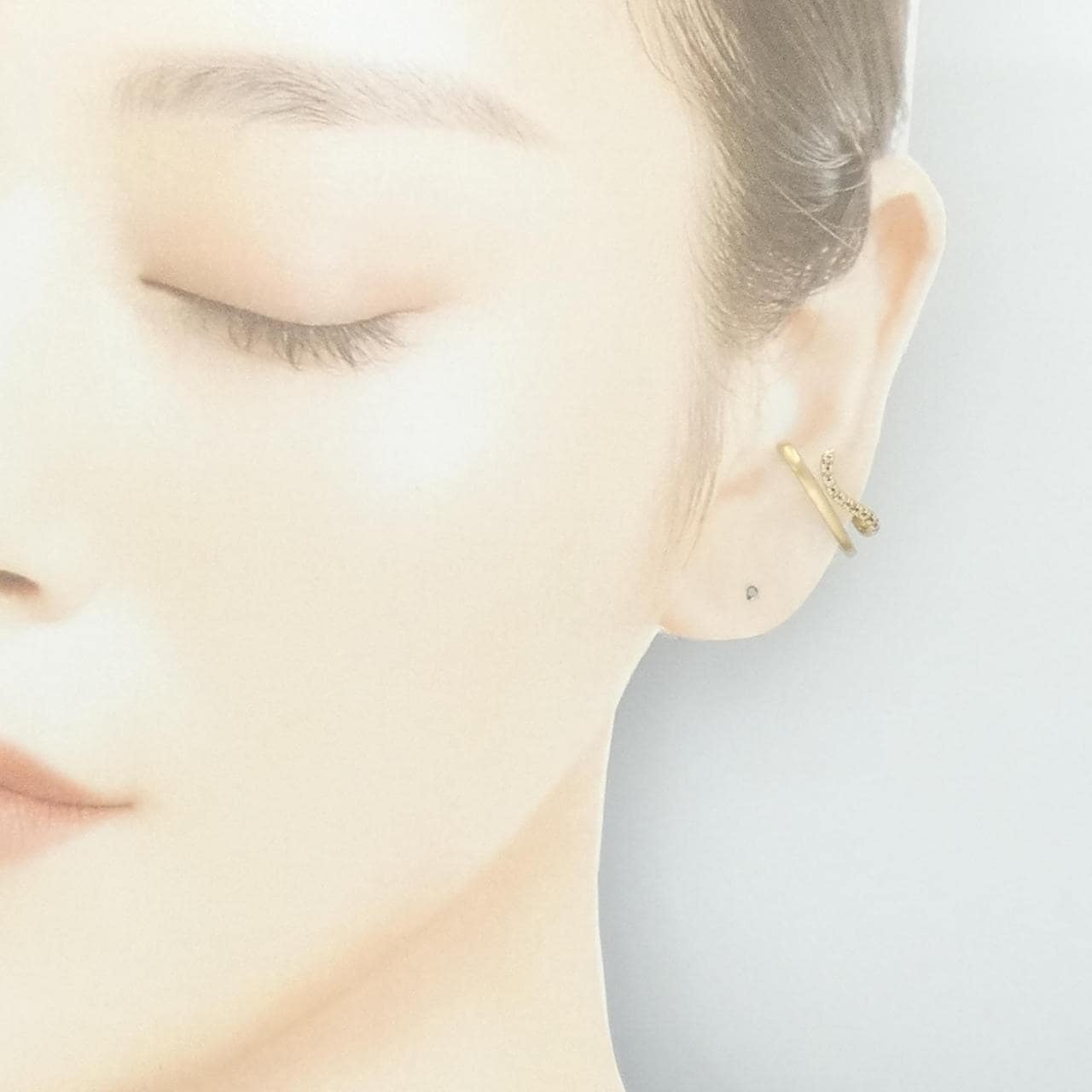 エテ ダイヤモンド イヤーカフ 0.04CT 片耳