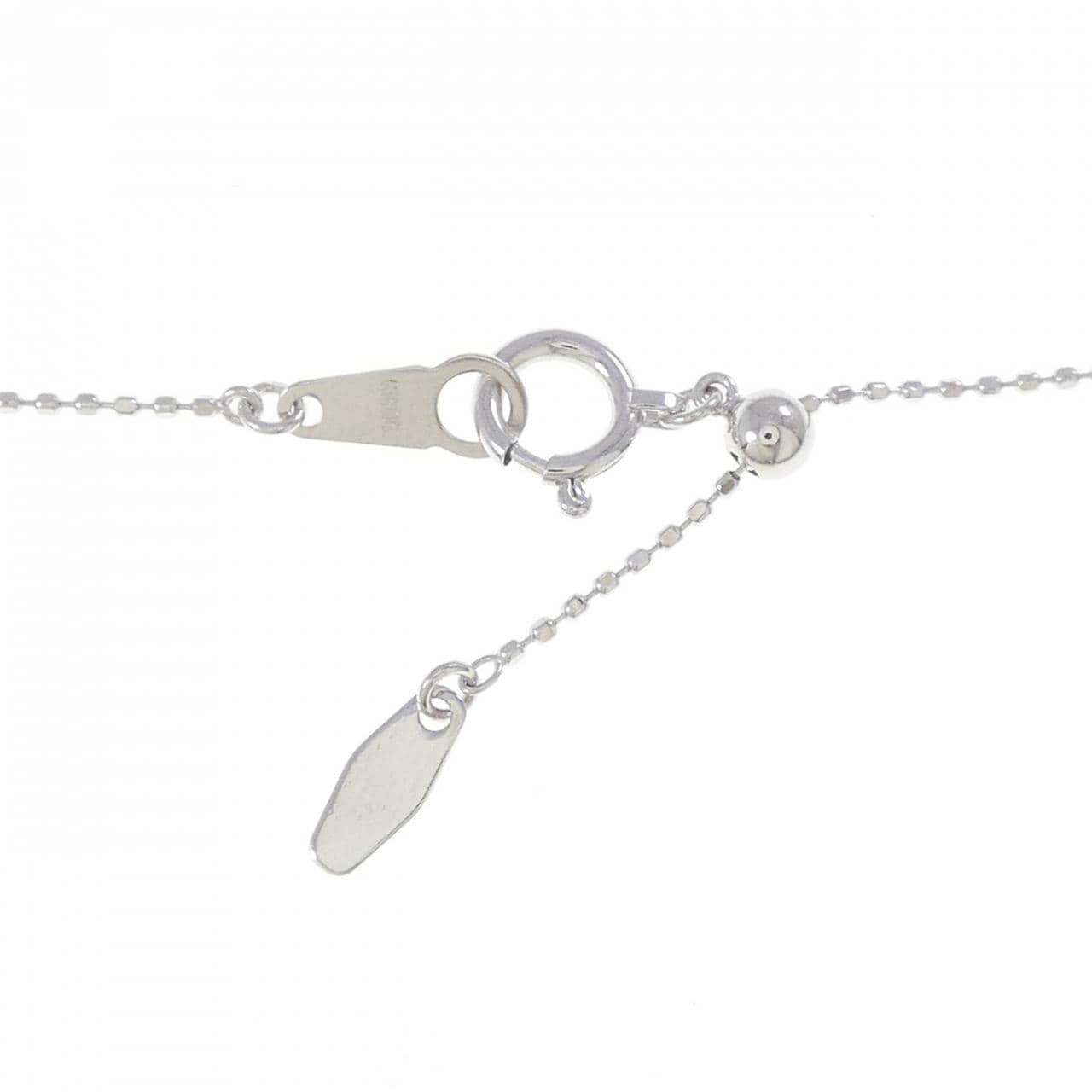 K18WG ダイヤモンド ネックレス 1.00CT