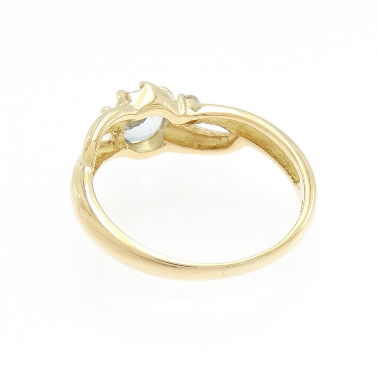 K18YG海藍寶戒指