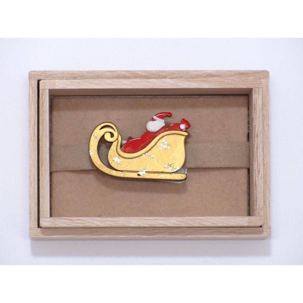 【新品】帯留　クリスマス