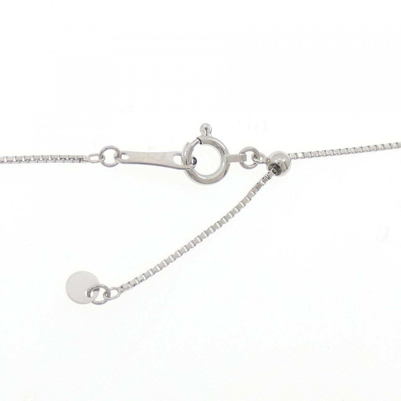 PT900/K18YG/PT850 ホースシュー ダイヤモンド ネックレス 0.50CT