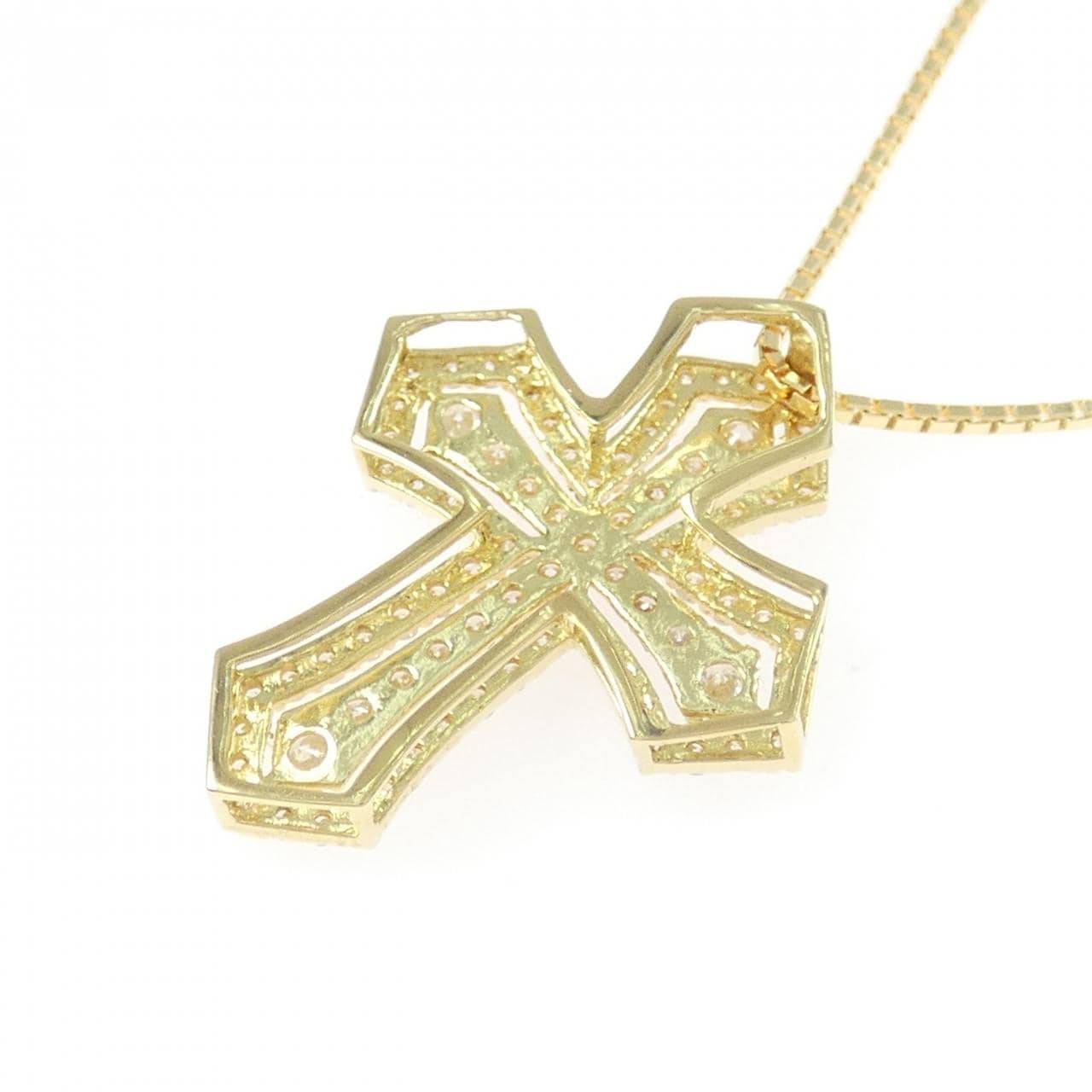 K18YG ダイヤモンド ネックレス 0.74CT