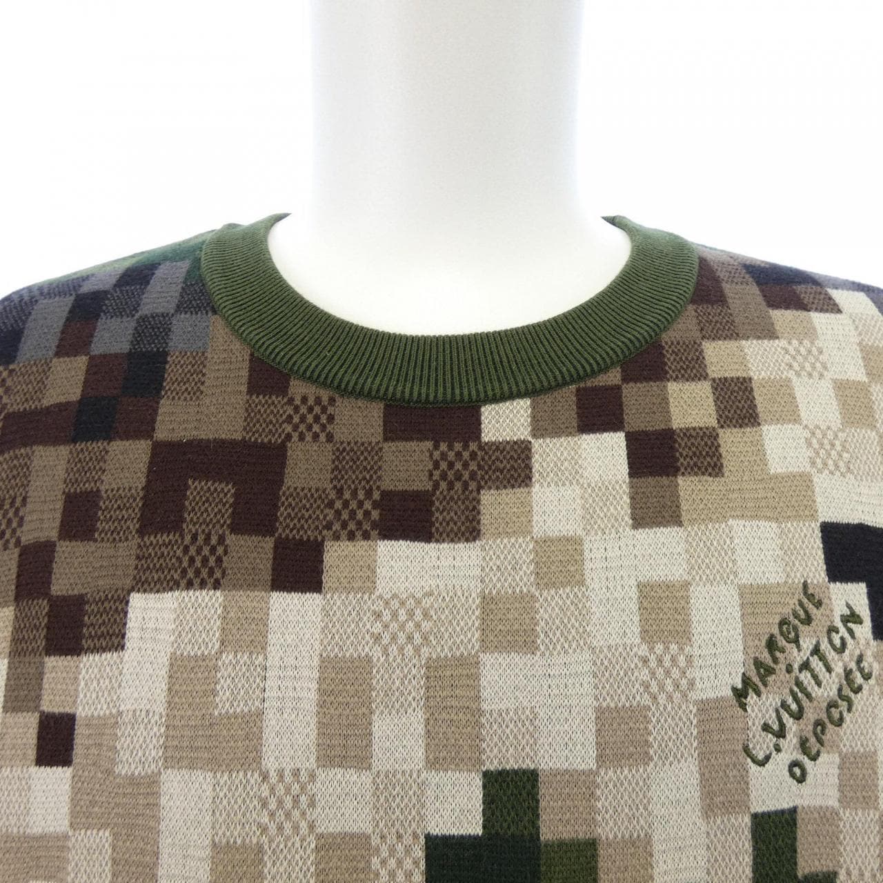 ルイヴィトン LOUIS VUITTON ダモフラージュコットンプルオーバー HQN72WAUR ニット