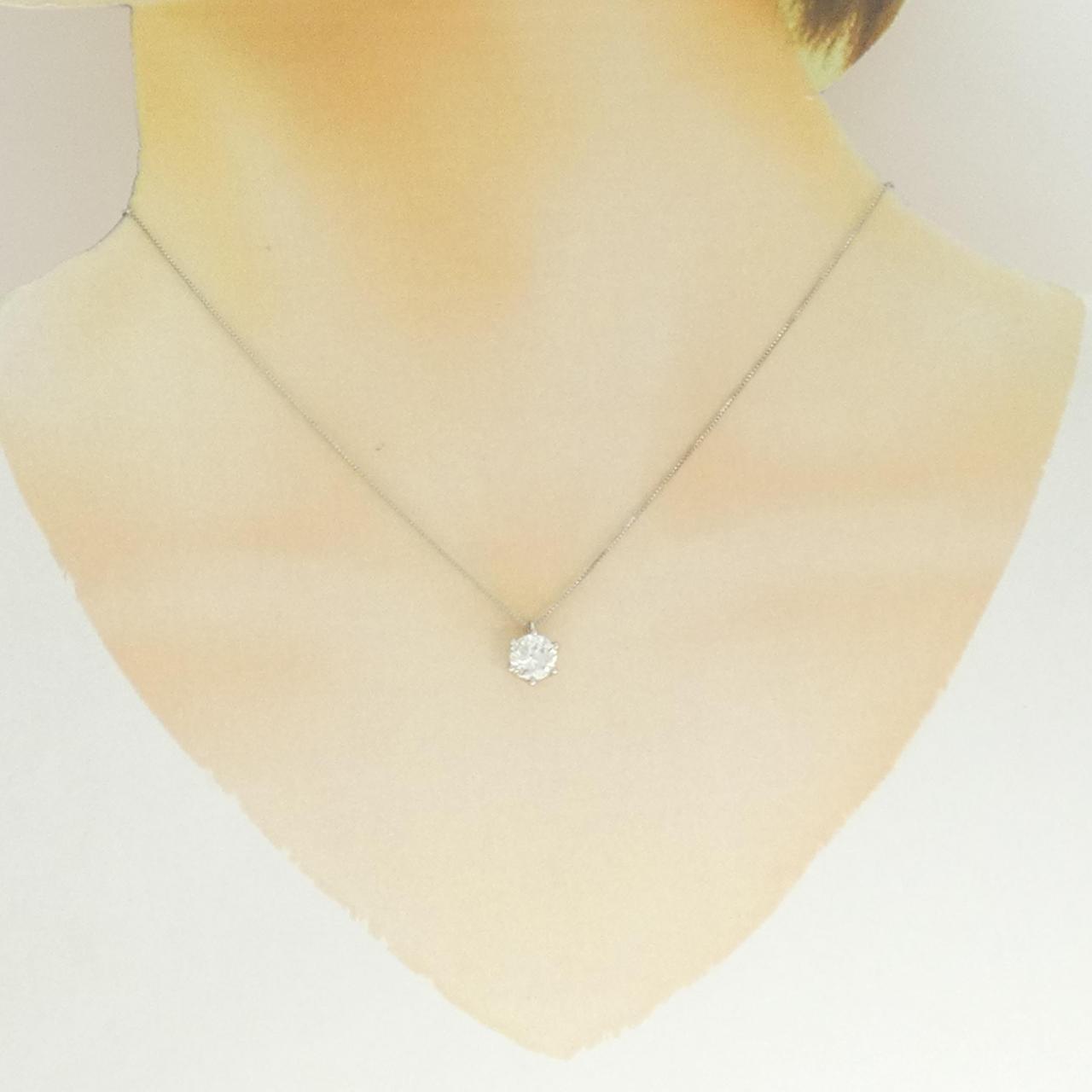 PT900/PT850 ソリティア ダイヤモンド ネックレス 1.045CT