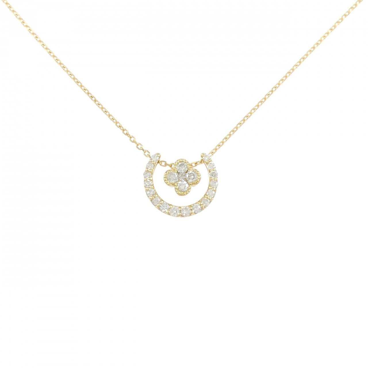 K18YG 2WAY ダイヤモンド ネックレス 0.20CT