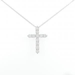 PT850 クロス ダイヤモンド ネックレス 1.19CT