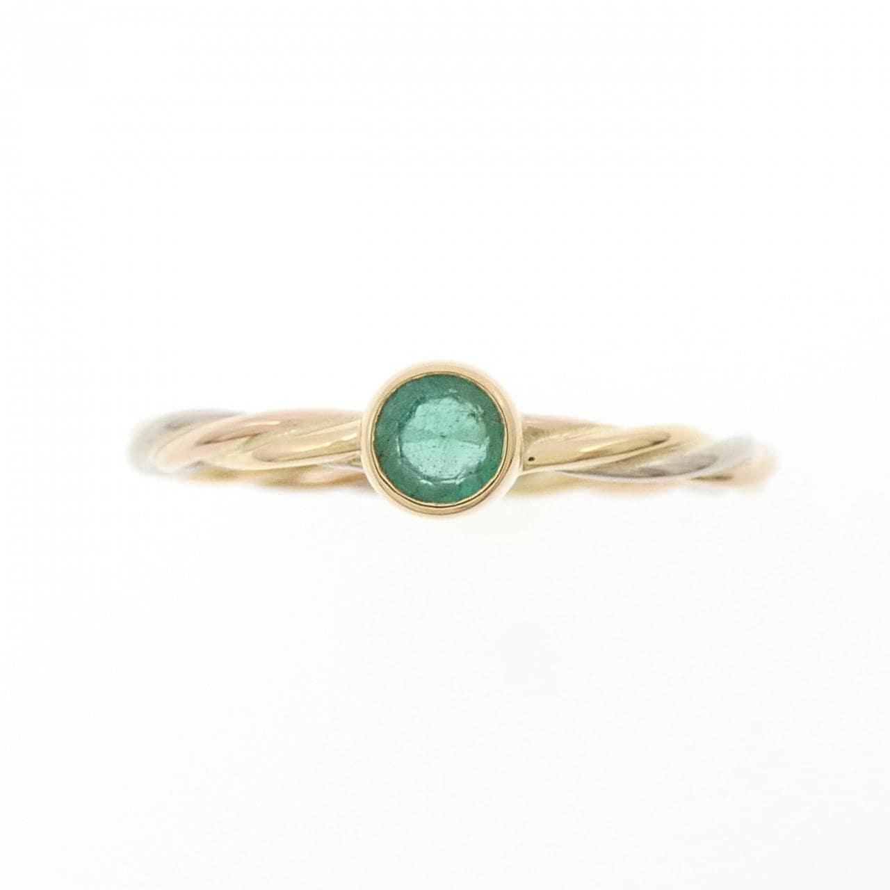 【ヴィンテージ】カルティエ スリーゴールドツイスト リング