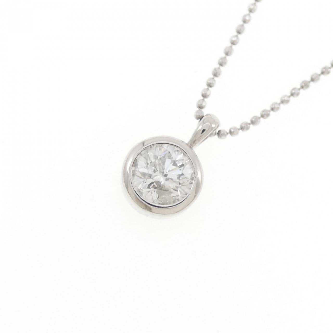 PT900/PT850 ソリティア ダイヤモンド ネックレス 1.004CT