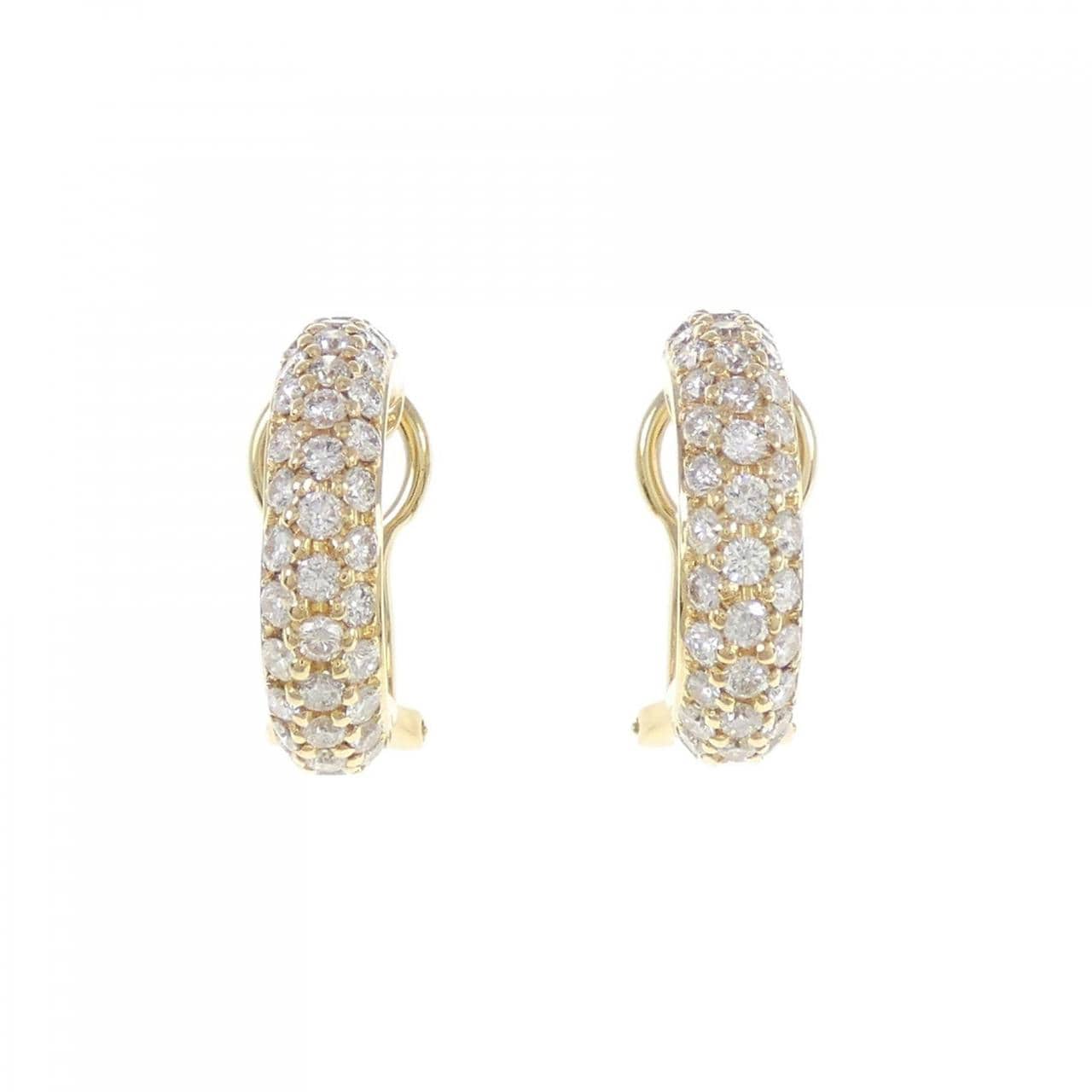 K18YG Diamond earrings 1.74CT