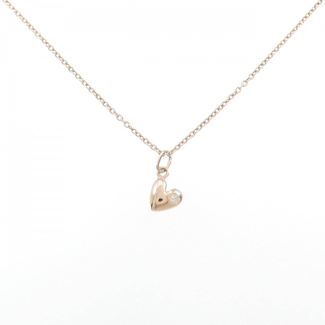 K10PG heart Diamond necklace