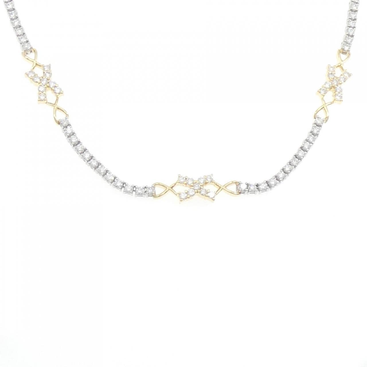 MIKIMOTO Diamond Necklace 5.41CT